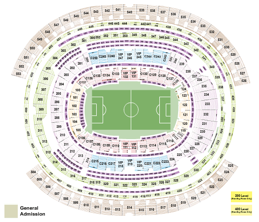 SoFi Stadium Gold Cup Seating Chart